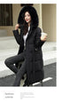 Big Fur Collar Thick Slim Coat Fashion Hooded Cotton Outerwear Long Winter Woman Coat Women's Down Parkas Winter Jacket